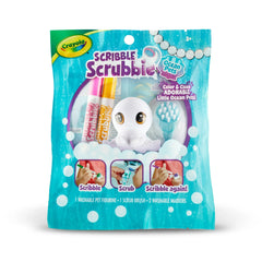 Crayola Scribble Scrubbie Pets, 1 Ct Mystery Ocean Animal Toys with Markers, Arts and Crafts, Coloring Gift for Kids, Ages 3+