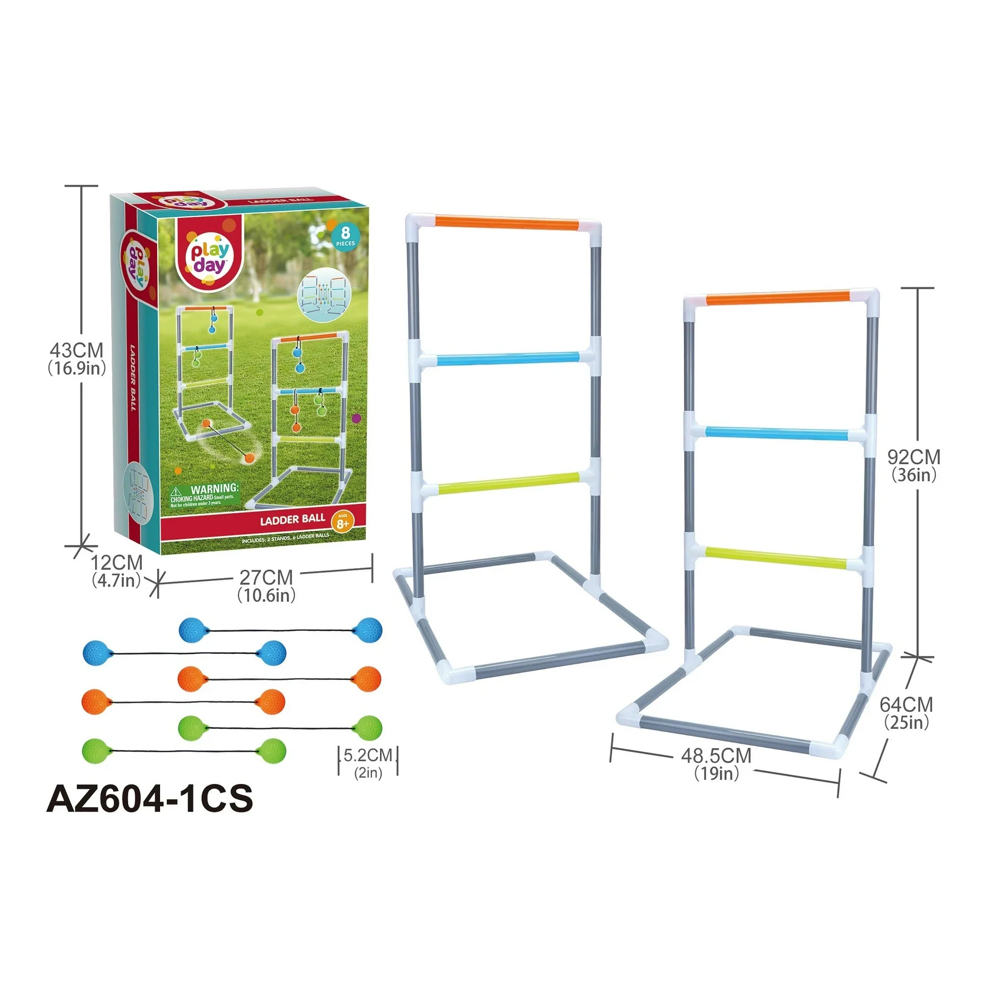 Play Day Ladder Ball - Toy Sports Equipment & Outdoor Game, Children Ages 6+