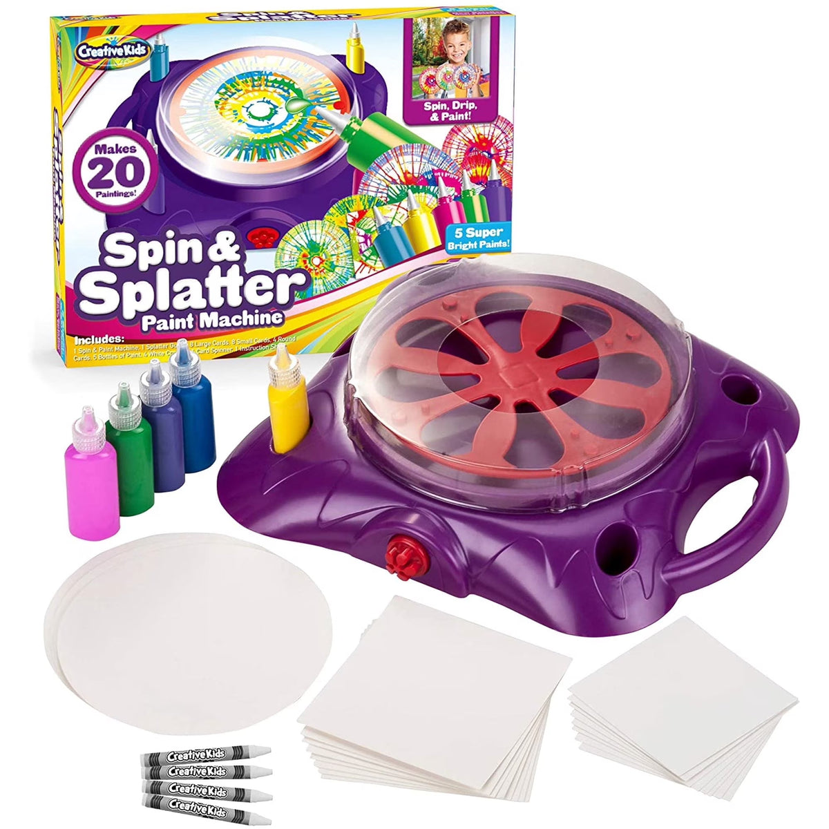 Creative Kids Spin & Paint Art Kit-Child Craft Activity for Boys and Girls