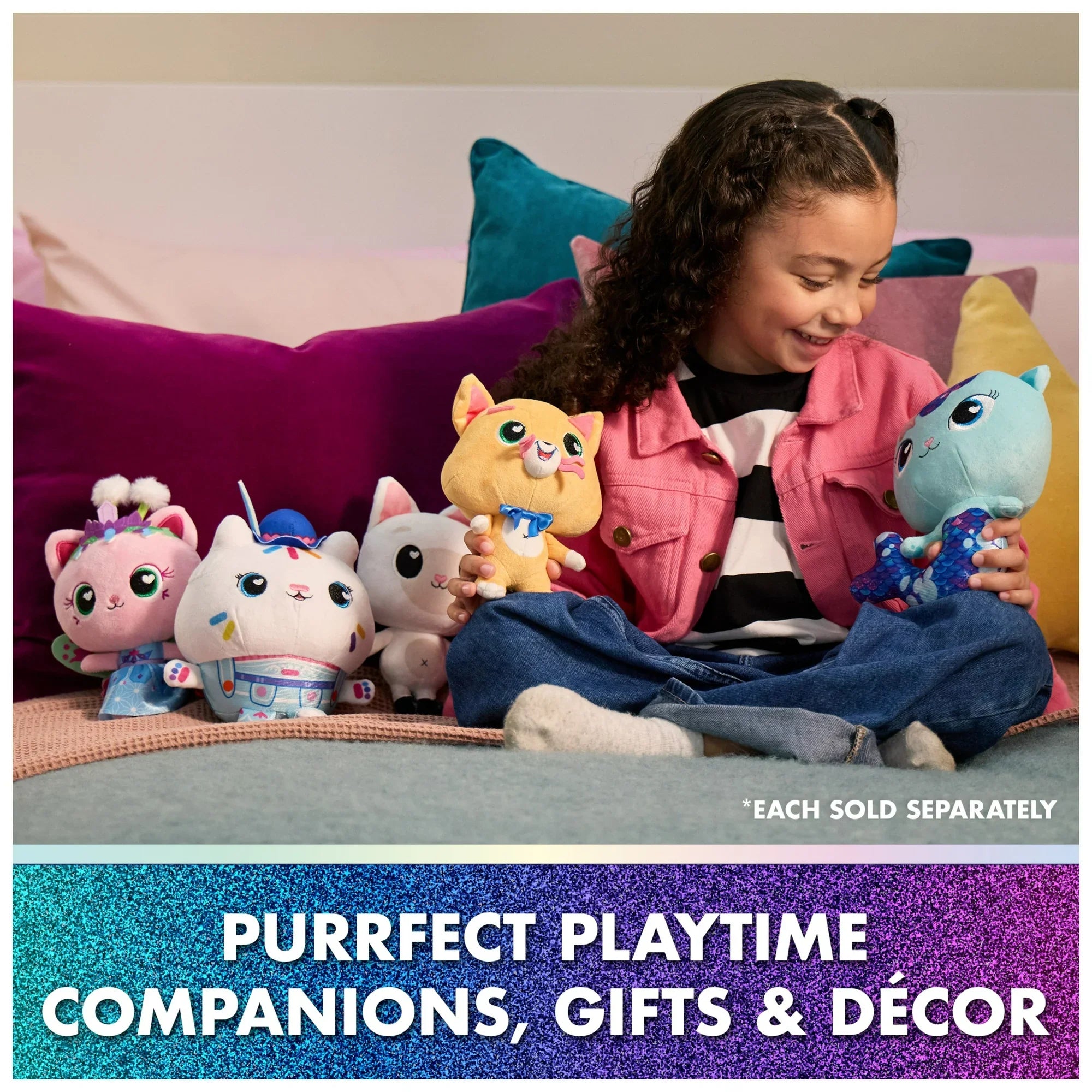 Gabby’s Dollhouse: The Movie Pandy Paws Plush Toy, Stuffed Animal for Ages 1 & Up, 8”