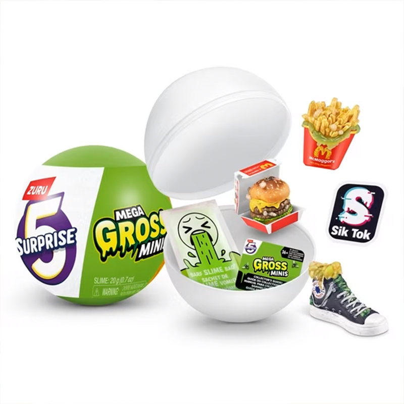 5 Surprise Mega Gross Minis Novelty & Gag Toy by ZURU Ages 4 - 99
