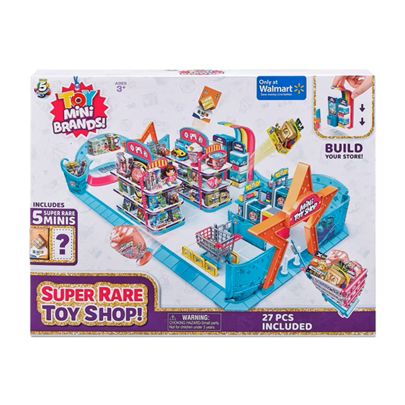 5 Surprise Toy Mini Brands Series1 Mini Toy Store with 5 Mystery Toy Mini Brands Playset by ZURU